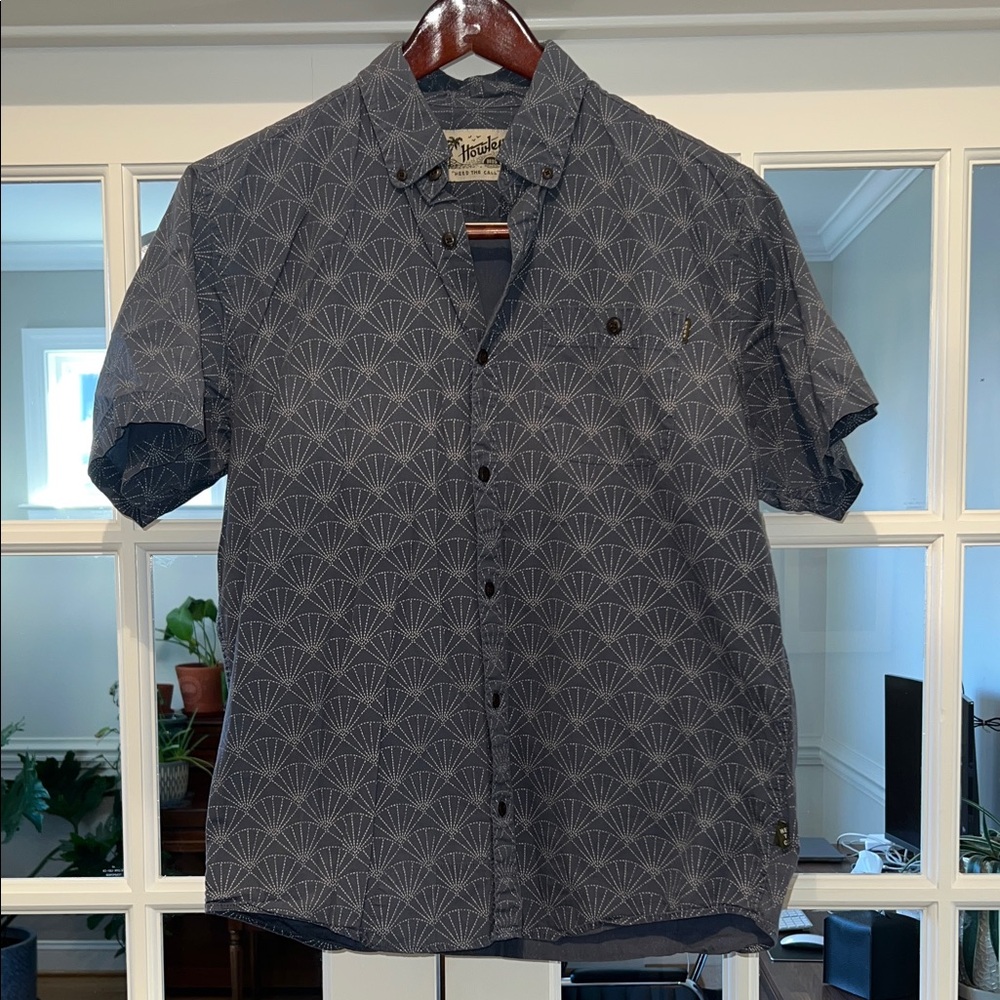 Howler Brothers Blue Patterned Casual Shirt